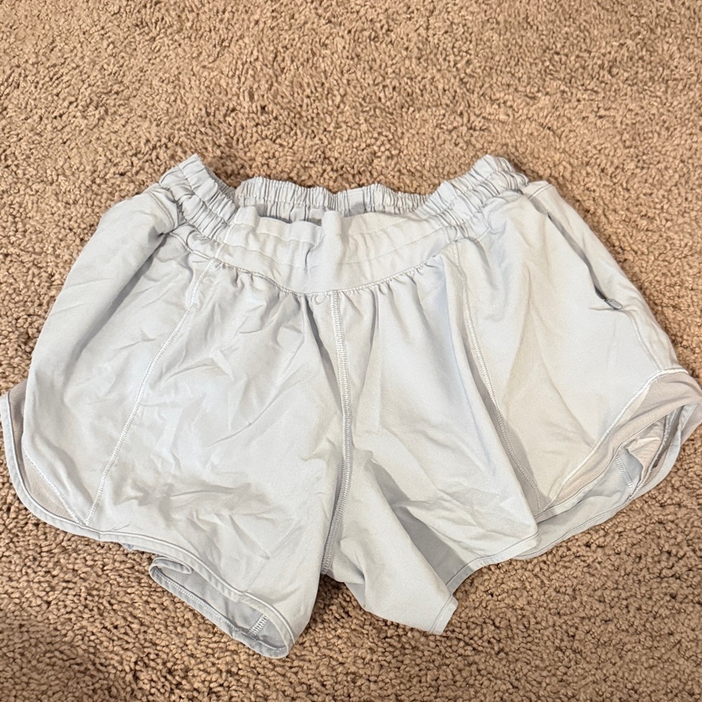 Women's Light Blue LULULEMON HOTTY HOT Shorts